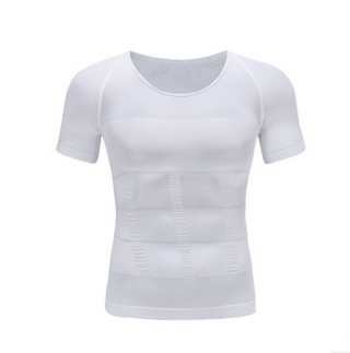 Male Chest Compression T-shirt Fitness Hero Belly Buster